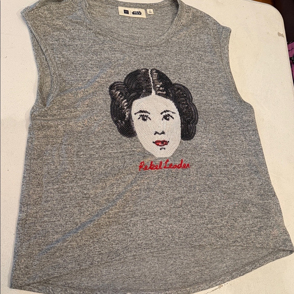 Star Wars Princess Leia rebel leader muscle tee by gap